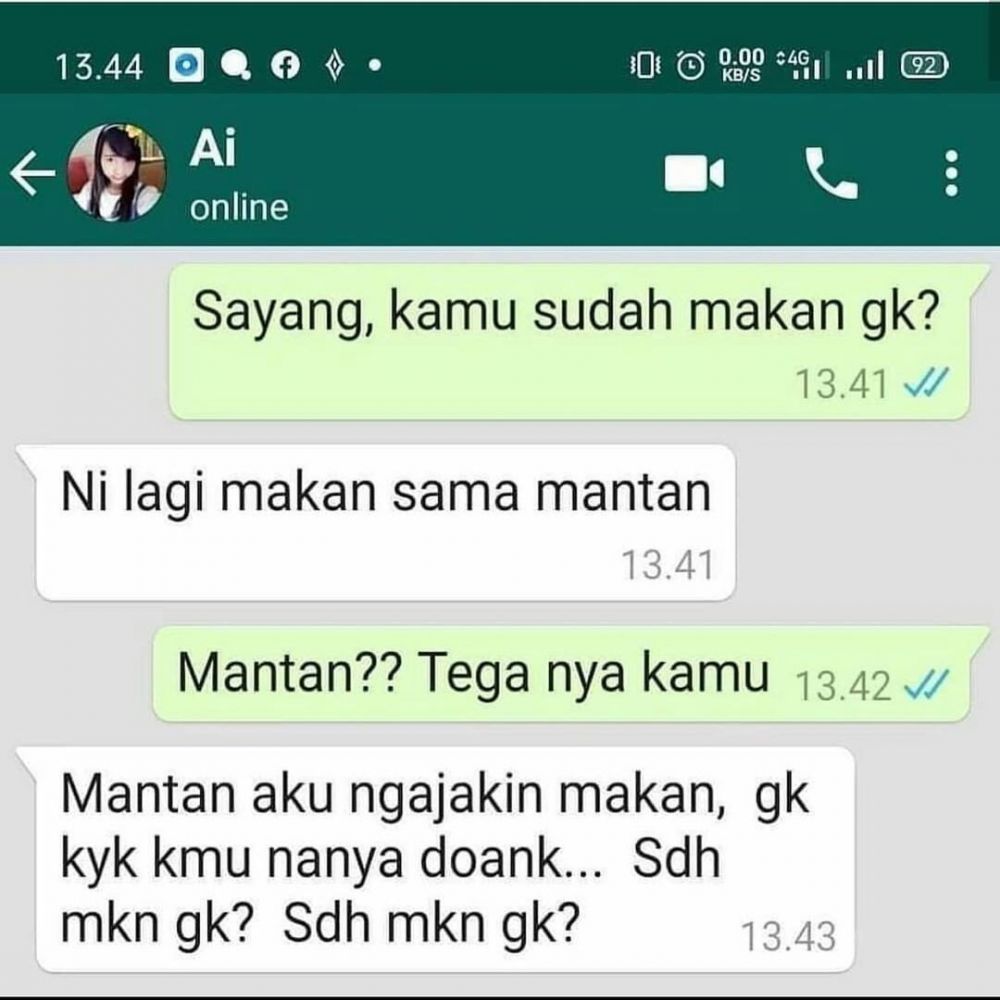 11 Chat lucu takut ditikung teman ini bikin jadi was-was