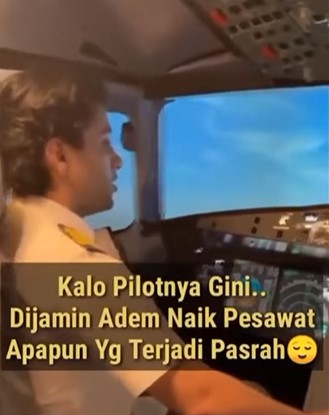 Lantunkan ayat Alquran saat terbang, pilot ini tuai sanjung puji
