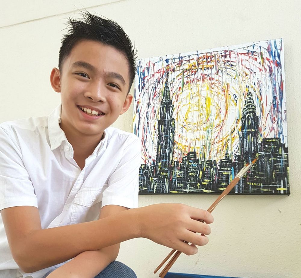 Kisah inspiratif remaja 15 tahun, jual lukisan Rp 68 juta untuk donasi