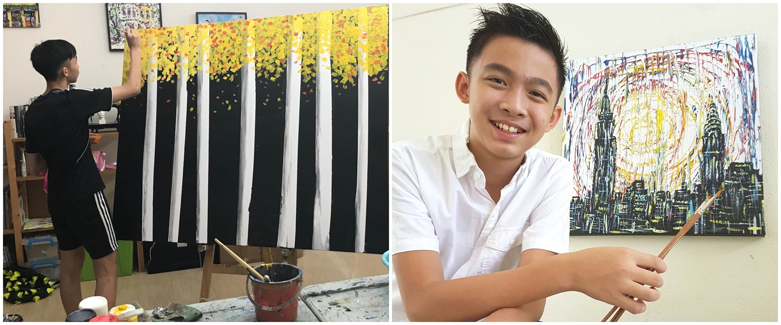 Kisah inspiratif remaja 15 tahun, jual lukisan Rp 68 juta untuk donasi