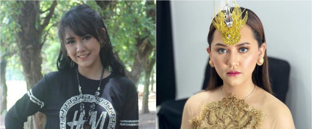 Sukses jadi pedangdut, ini 9 beda gaya dulu dan kini Happy Asmara