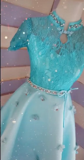 Pria ini bikin gaun mewah hanya dari kain perca, hasilnya bikin takjub