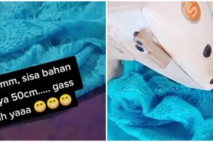 Pria ini bikin gaun mewah hanya dari kain perca, hasilnya bikin takjub