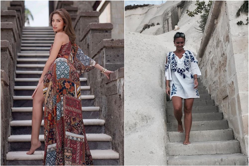 Gemar traveling, ini 9 beda gaya Jessica Iskandar dan ipar Elize Maria