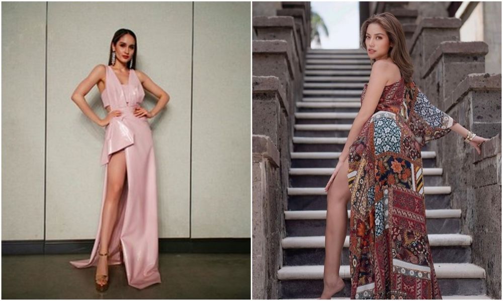 9 Beda gaya Cinta Laura dan Jessica Iskandar pakai long dress, elegan