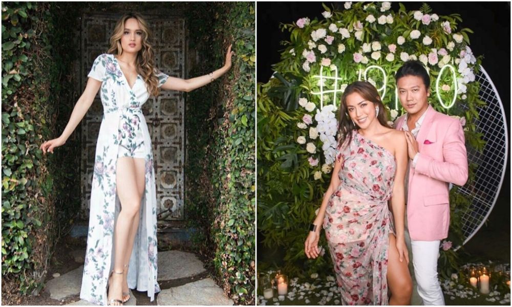 9 Beda gaya Cinta Laura dan Jessica Iskandar pakai long dress, elegan