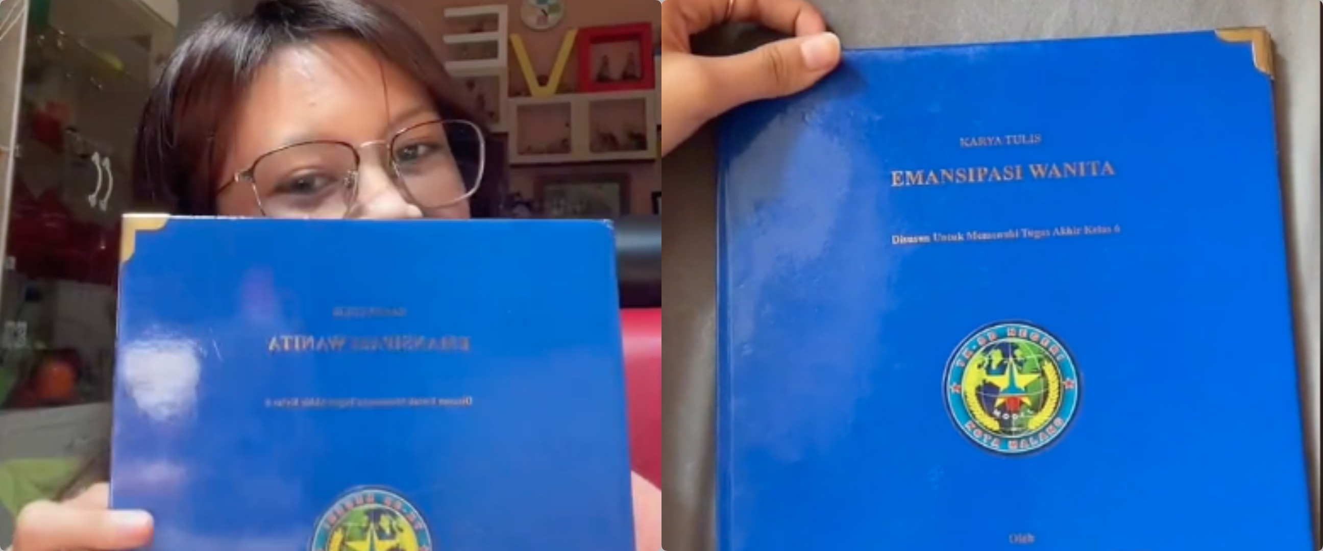 Antimainstream, tugas akhir anak SD ini disusun layaknya skripsi