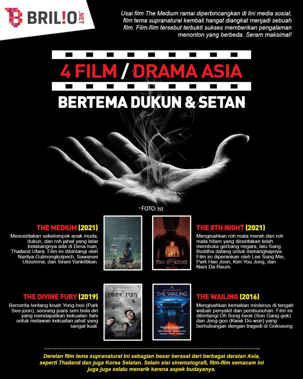 5 Film dan drama Asia kisahkan dukun serta usir setan, bikin merinding