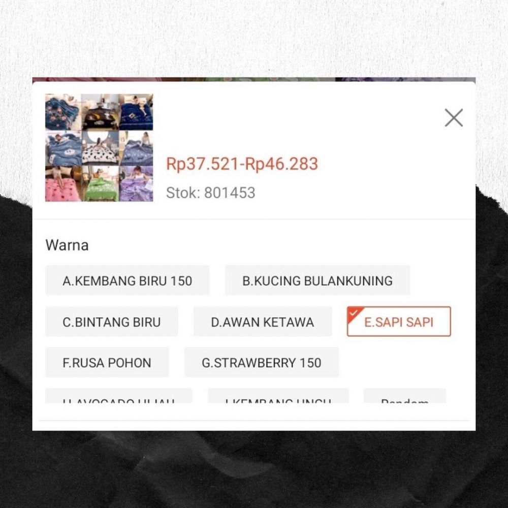 11 Potret lucu varian barang di online shop, bikin kaget