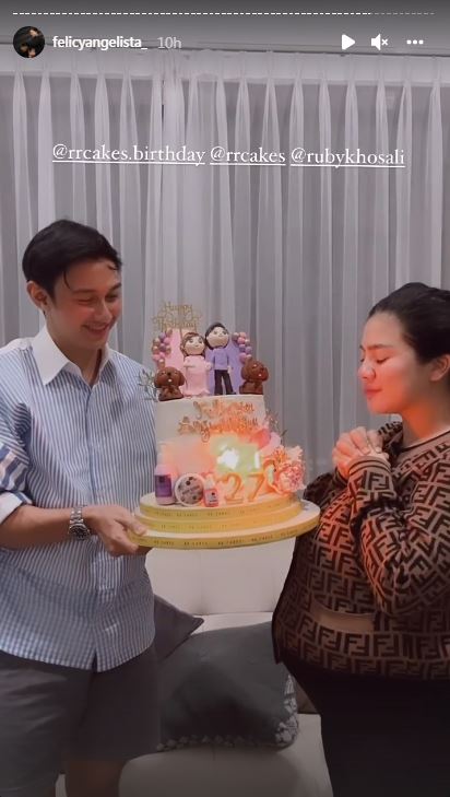 8 Momen kejutan ultah Felicya Angelista ke-27, kemah-kemahan romantis