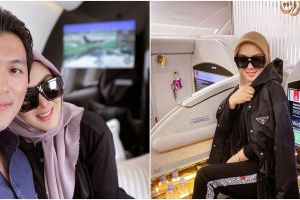 Syahrini liburan ke Los Angeles naik private jet, ini 9 potretnya
