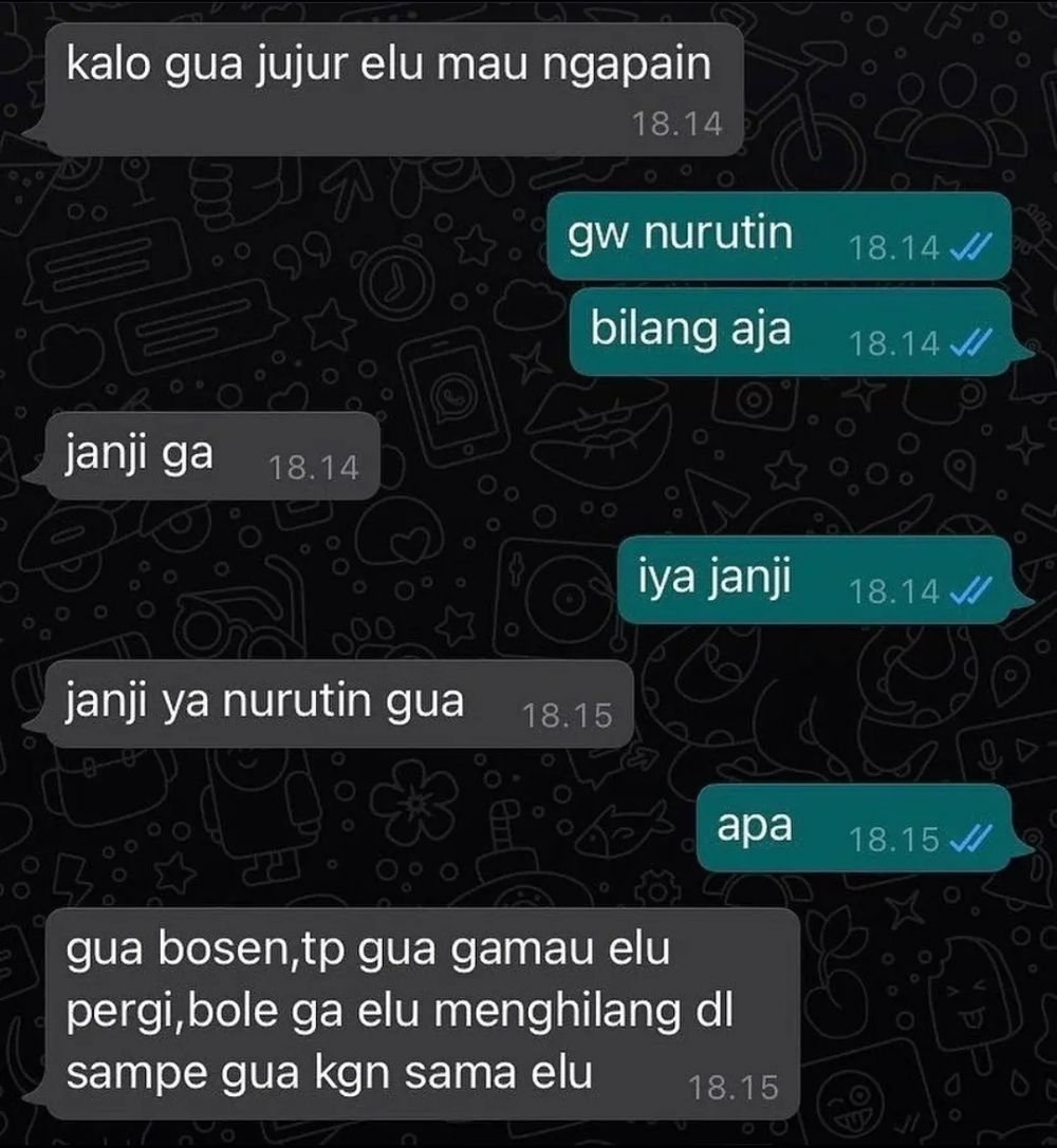 11 Chat lucu sama gebetan ini singkat tapi endingnya nyelekit