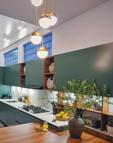 7 Cara Raisa menata dapur rumah, gunakan elemen warna polos