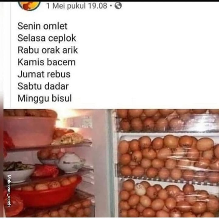 11 Status FB lucu lika-liku mau makan, kocaknya nggak ada obat