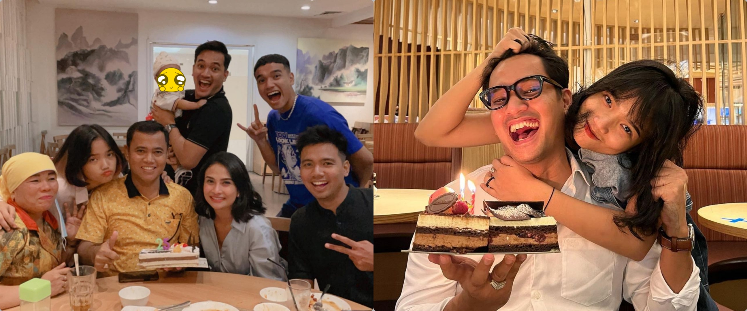 9 Potret kenangan Bibi Ardiansyah & keluarga, rayakan ultah sang ayah