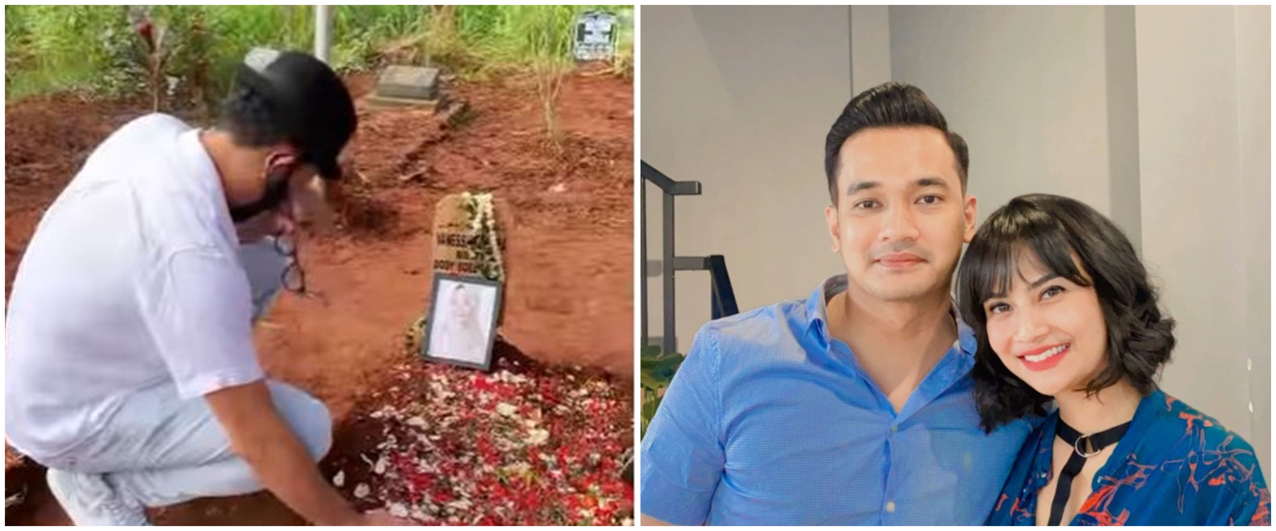 7 Momen Denny Sumargo ke makam Vanessa Angel, kenang awal perjumpaan