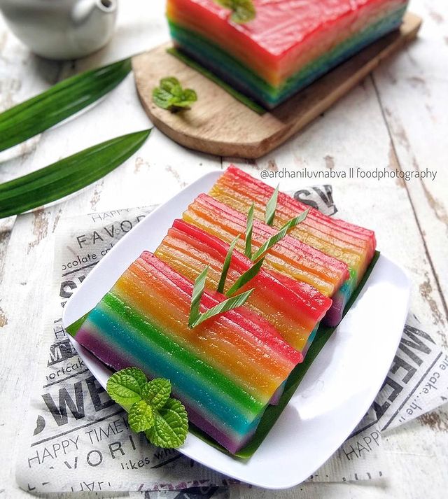 11 Cara membuat kue lapis berbahan tepung beras, enak dan kenyal