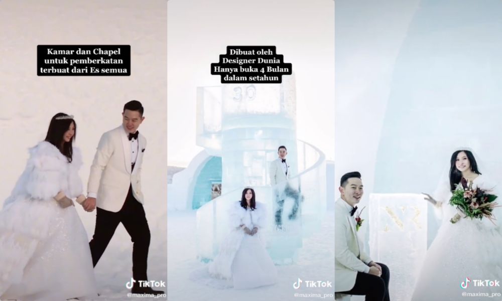 Antimainstream, pasangan Indonesia ini menikah di Kutub Utara
