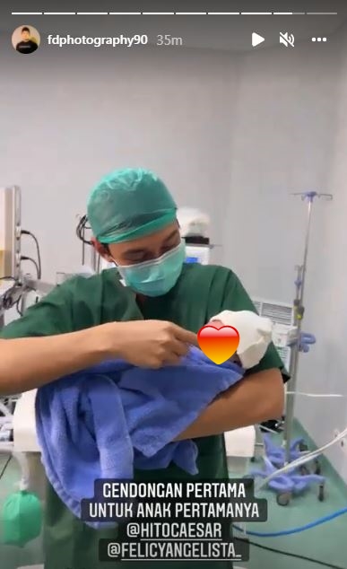 Penuh syukur, ini 8 momen persalinan anak pertama Felicya Angelista
