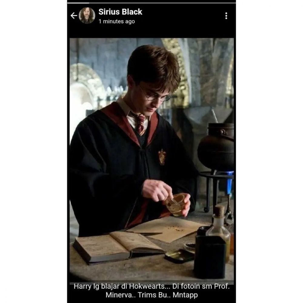 17 Potret lucu kalau guru di Hogwarts Harry Potter update status WA