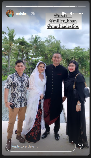 Sah suami istri, Miller Khan nikahi Farina Rebecca di Bali