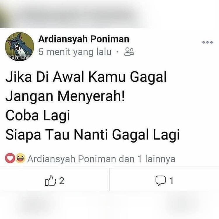 11 Status FB kata-kata bijak ini endingnya bikin tepuk jidat
