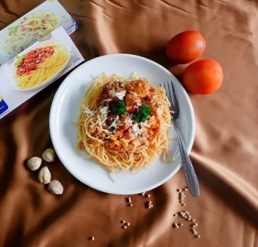 11 Cara membuat spaghetti tanpa susu  berbagai sumber