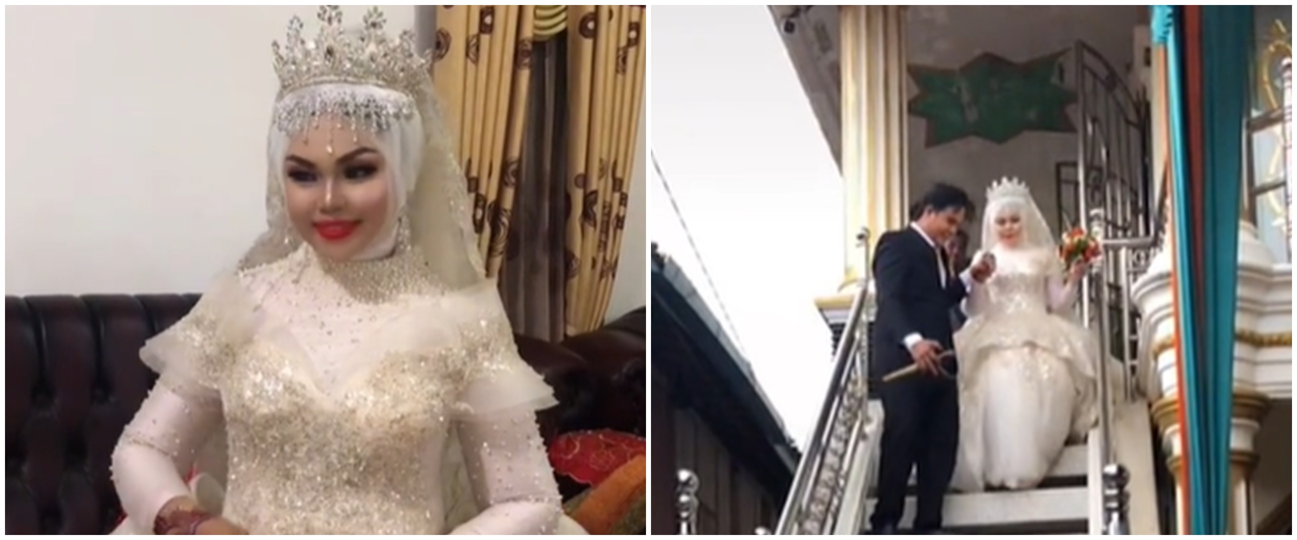 Hamil anak kedua, wanita ini ngidam jadi pengantin lagi