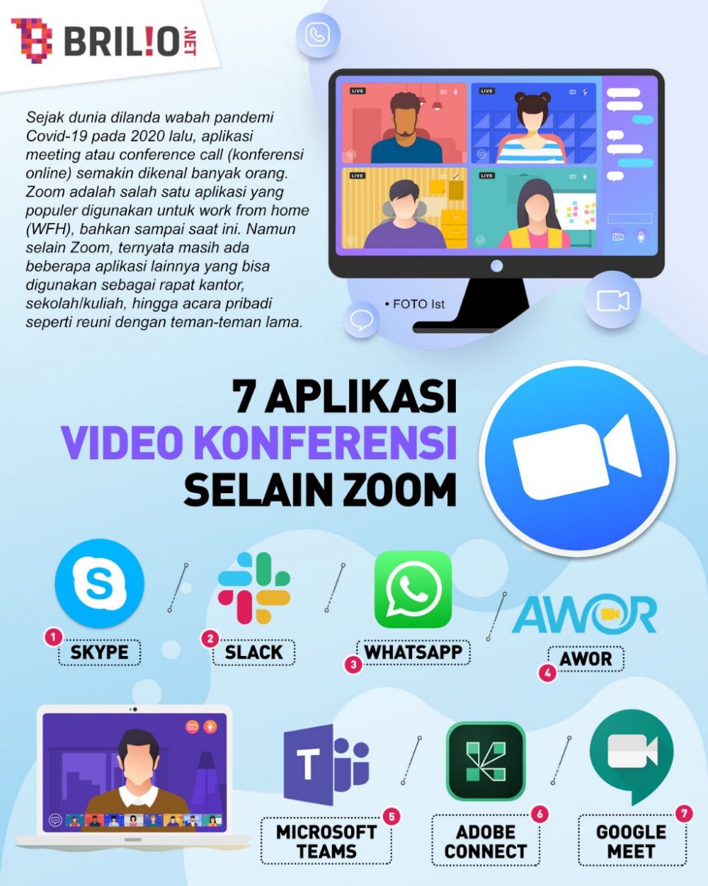 7 Aplikasi video konferensi selain Zoom, bisa reuni bareng teman lama