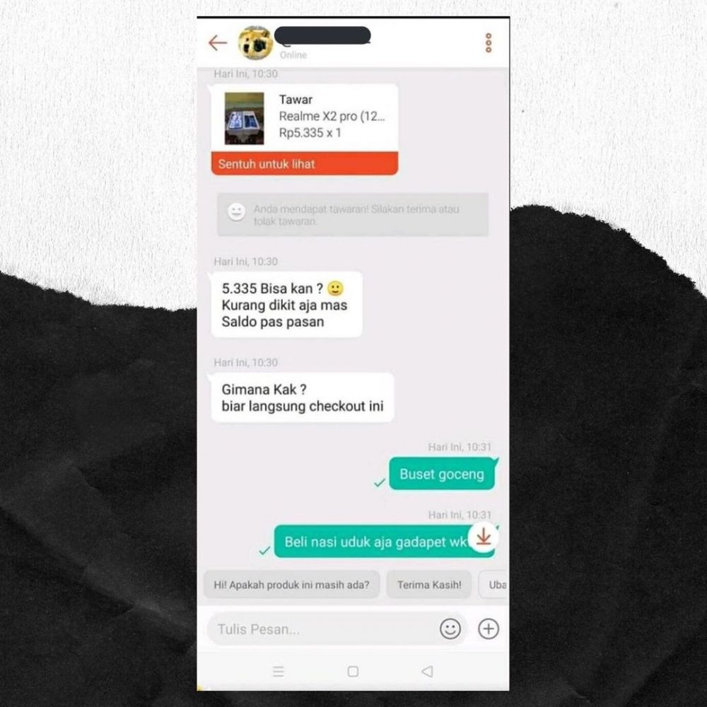 11 Chat lucu penjual online shop waktu diprotes pembeli, kocak pol