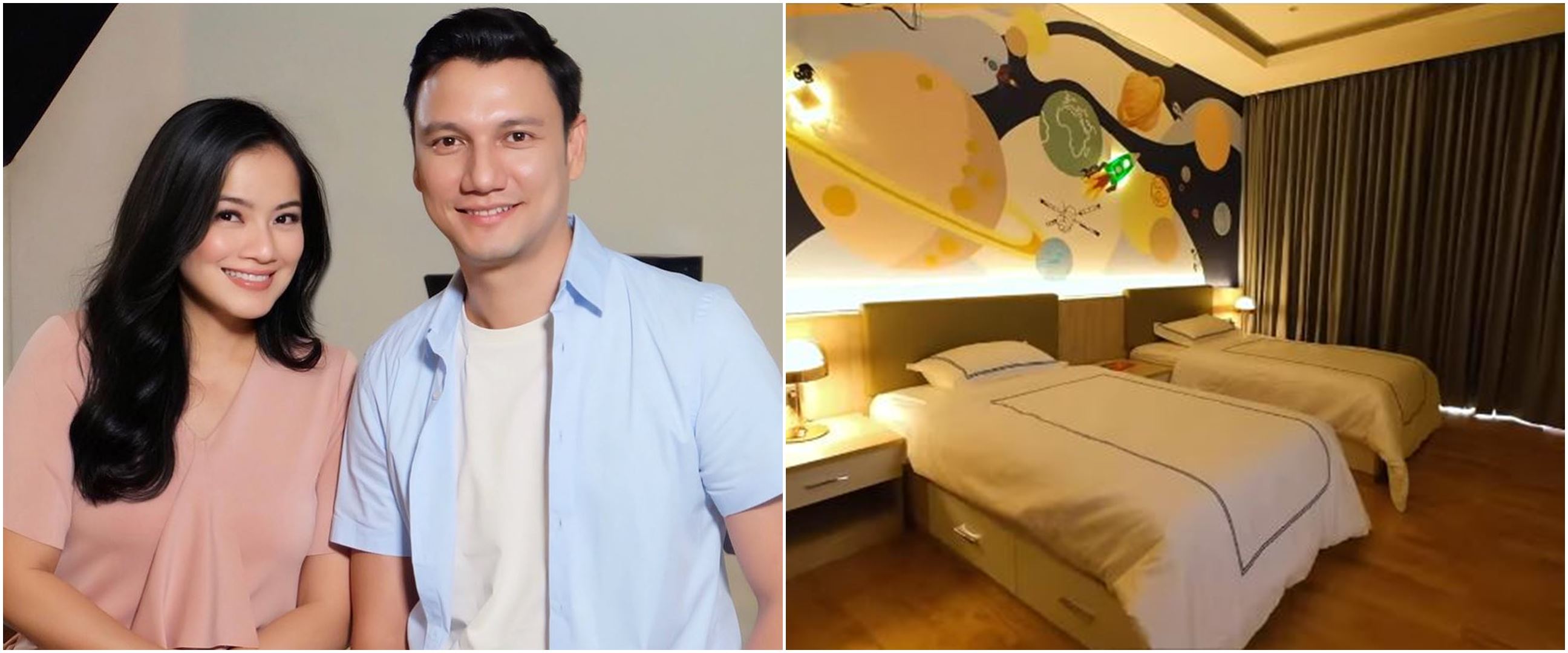 9 Potret kamar anak Titi Kamal, gabungkan dua ruangan jadi satu