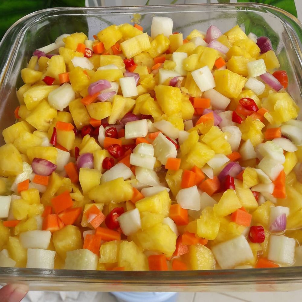 7 Resep acar nanas, segar, sederhana, dan mudah dibuat