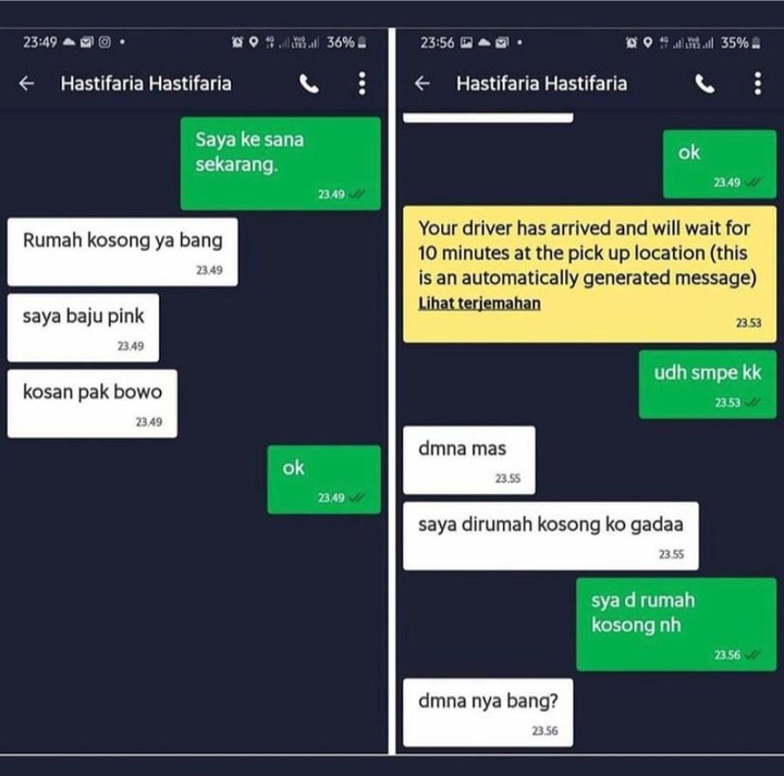 11 Chat lucu petunjuk alamat penumpang ojek online, absurd banget