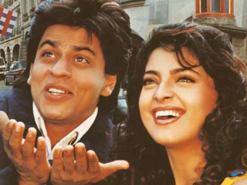 9 Potret dulu hingga kini Shah Rukh Khan dan Juhi Chawla, ikonik abis