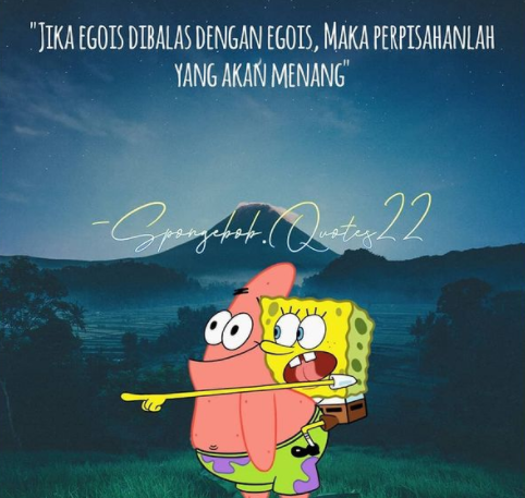 89 Kata-kata motto hidup di kartun Spongebob, santai tapi penuh makna