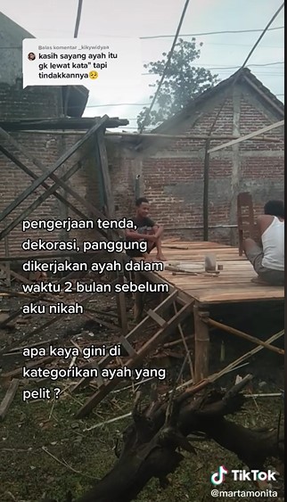 Kisah ayah bangun sendiri pelaminan sang anak, ini 7 potretnya