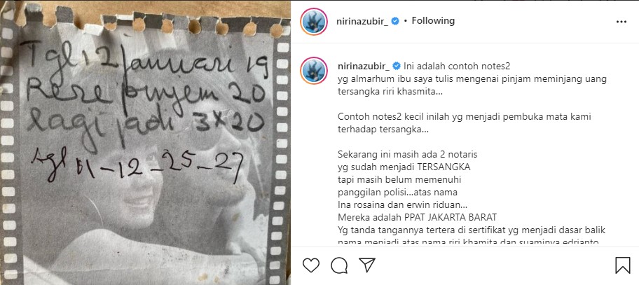 Kasus mafia tanah Nirina Zubir, 1 notaris ditangkap dan 1 lainnya DPO
