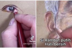 Selebgram asal Semarang ini lukis Ganjar Pranowo, hasilnya tuai pujian