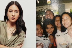 9 Potret lawas Dian Sastrowardoyo bareng geng SMA, paras ayunya awet