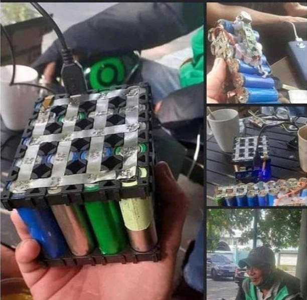 11 Potret lucu bekal driver ojek online waktu narik, ada-ada aja