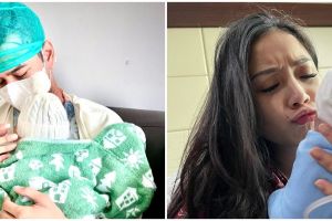 7 Momen keluarga Raffi Ahmad gendong baby R, Rafathar gemesin abis