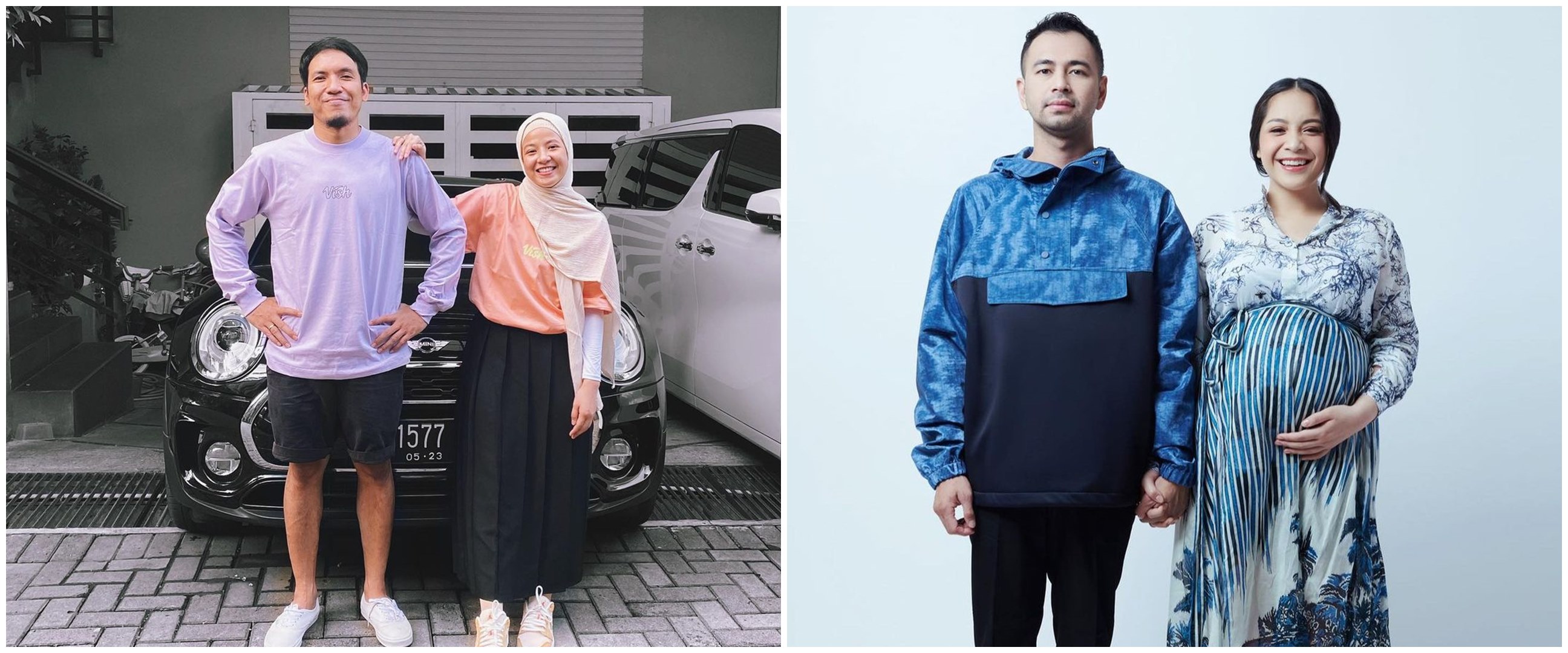 Potret masa kecil 5 istri presenter, Nagita Slavina mirip Rafathar