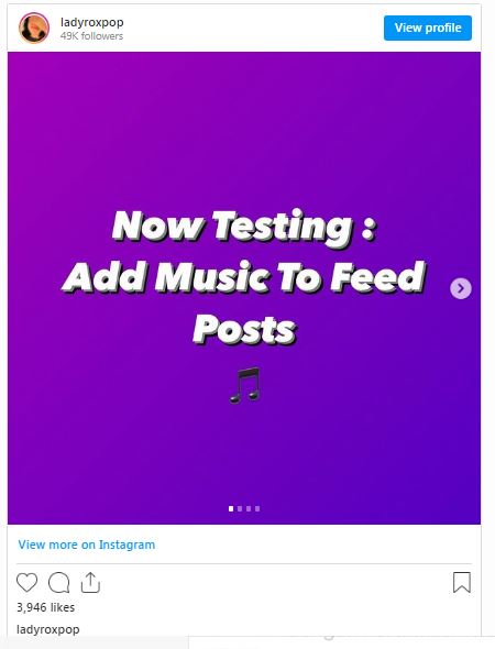 Instagram uji coba fitur baru, bisa setel musik di halaman Feed
