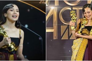 Borong 4 piala, ini 7 gaya Beby Tsabina di penghargaan IMA Awards 2021