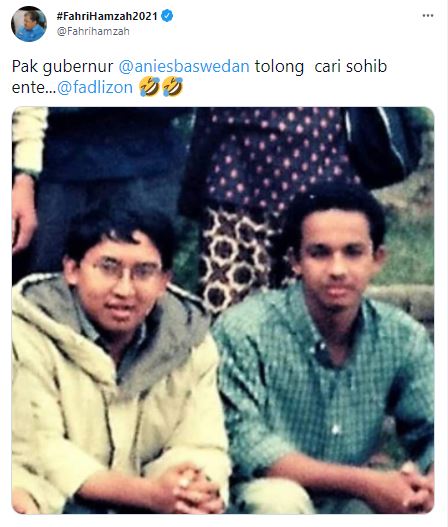 Viral potret lawas Anies Baswedan dan Fadli Zon saat kuliah