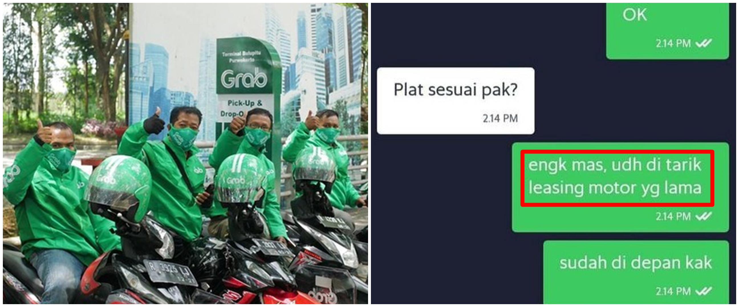 11 Chat lucu driver ojek online mau ngeles ini bikin tepuk jidat