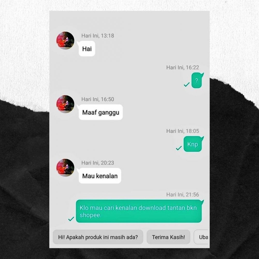 11 Chat lucu pembeli online shop cuma mau tanya, ngeselin pol