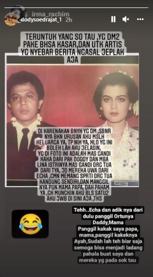 Terkuak sosok pria di foto lawas orang tua Vanessa Angel, bukan Doddy