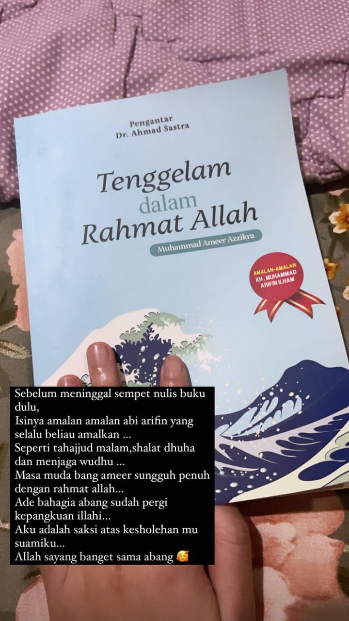 Sang istri ungkap Ameer Azzikra sempat tulis buku, belum di-publish
