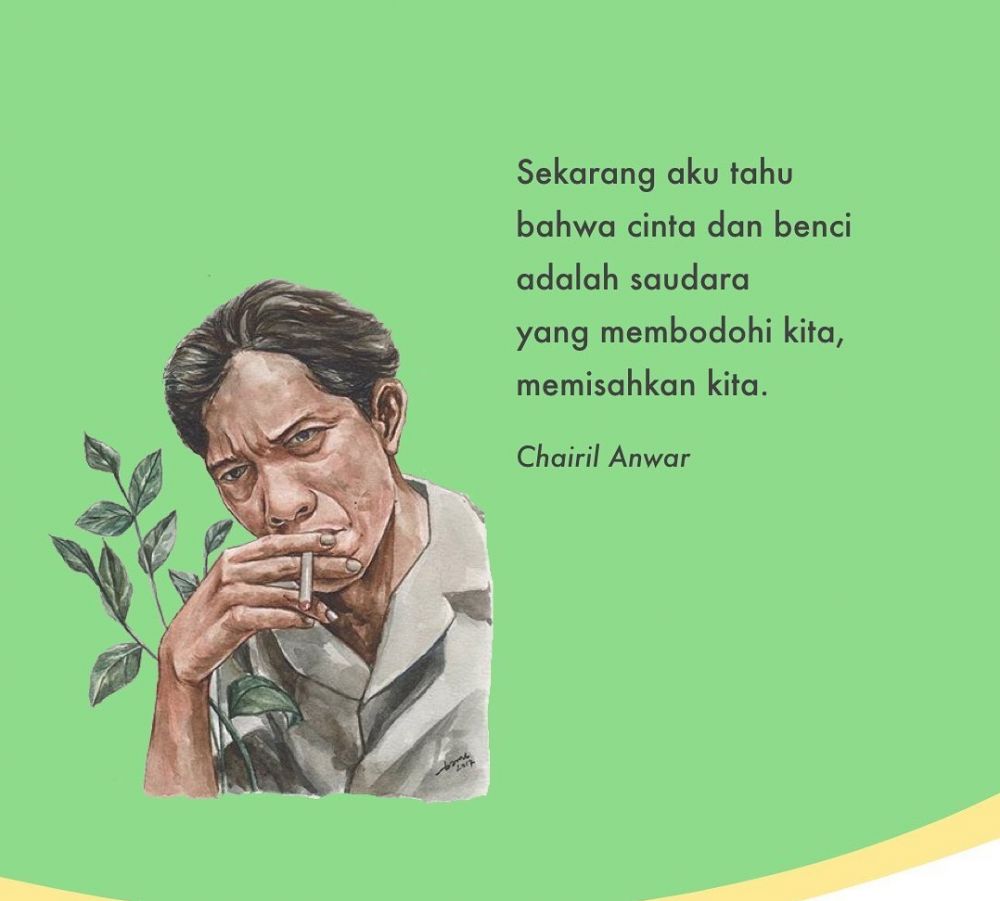 35 Contoh teks puisi Chairil Anwar, puitis dan penuh makna